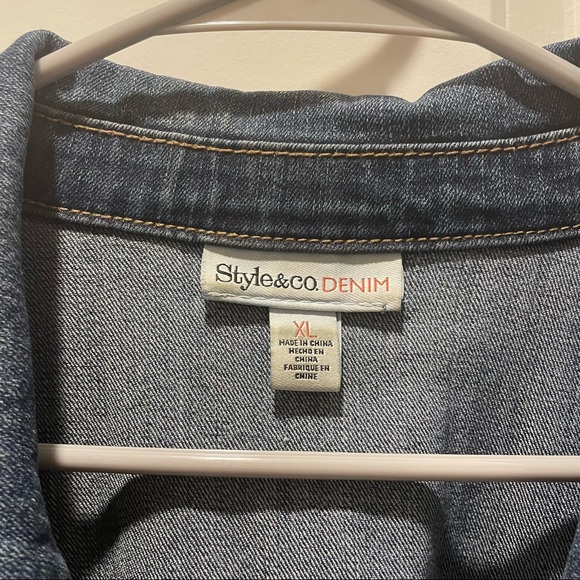 Style&Co Jean Jacket - Picture 2 of 13